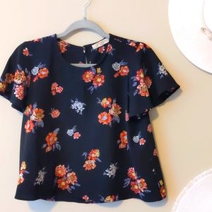 Floral Print Crop-Top